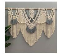 JCWGLY Macrame Wall Hanging Large Macrame Wall Hanging Nordic Style Art Decor, Hand Woven Cotton Rope Tassel Tapestry For Home Office Living Room Bedroom Hallway(B,120x105cm/47.3x41.4in)