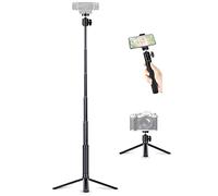 JCWINY 30" Tall Webcam Stand Tripod Extendable Desktop Tabletop Webcam Tripod Web Camera Mount Aluminum Desk Tripods Stand for Logitech Brio Webcam C925e C922x C930e C922 C930 C920 C615 iPhone Camera