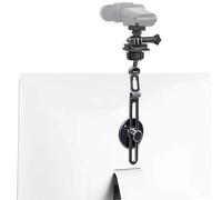 JCWINY Webcam Mount, Webcam Monitor Mount Adjustable Webcam Stand with Strong Adhesive Mounting on Monitor and Laptop Screen, Computer Camera Holder for Logitech Webcams, Action Cameras, Smartphones