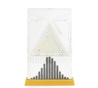 jcwwolk Desk Galton Board, Galton Board Probability Demonstrator Model, Physics Lab Teaching Tool, Detachable Base, Effectively Demonstrates Statistical, for Teaching