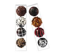 JCXGRVC 100 Pack 6.1"X1.5"X1.5" Clear Small Truffle Boxes l Candy Gift Box Chocolate Boxes Bakery Treat Truffle Wrappers for 4 Truffles Weddings Birthdays Christmas Mother's Day Parties, Perfect