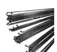 JCXIOC Bicycle Spokes 25Pcs 13G Bicycle Spokes With Nipples Black Steel Mountain/Road Bike 2.3mm High Strength Electric(25Pcs 13G 100mm)