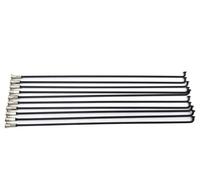 JCXIOC Bicycle Spokes Electric Bicycle 12G Stainless Steel Spokes Caliber 2.5mm Length 117-256mm with Matching Nuts Nipples 10 pcs/set(215mm 10 Pcs)