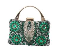 JCXIOC Evening Bags For Women Rhinestone Beaded Clutch Evening Bag Women Wedding Party Purse Evening Banquet Bag Exquisite Bridal Purse(Green)