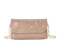 JCXIOC Evening Bags For Women Rhinestone Evening Clutch Bag Sparkling Women Shiny Tote Purse Bags PU Leather Diamond Mini Handbag Female Shoulder Bags(Champagne)