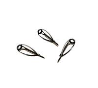 JCXIOC Fishing Rod Guides 3PCS Fishing Rod Tip Top Guide Ring for Spinning and Casting DIY Building Repair(Silver 6-1.6mm)
