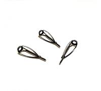 JCXIOC Fishing Rod Guides 3PCS Fishing Rod Tip Top Guide Ring for Spinning and Casting DIY Building Repair(Silver 8-2.6mm)