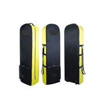 JCXIOC Golf Travel Bag Golf Aviation Bag with Silent Wheels Large Capacity Storage Foldable Airplane Travelling(Yellow)