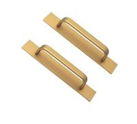 JCXIOC Kitchen Cabinet Pulls 10PCS Self Adhesive Cabinet Handle Aluminium Drawer Push Pull(Gold)
