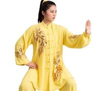 JCXIOC Kung Fu Uniform Adult Tai Chi Uniforms Wushu Kung Fu Suit Traditional Clothing Kungfu Uniform Women Martial Arts Wing Chun(S)