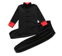 JCXIOC Kung Fu Uniform Kung Fu Uniform Traditional Clothing for Boys Girls Wushu Costume Top Pants Suit Set Tai Chi Folk Stage Outfit(Style 2,150 140-150cm)