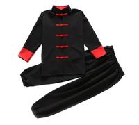 JCXIOC Kung Fu Uniform Kung Fu Uniform Traditional Clothing for Boys Girls Wushu Costume Top Pants Suit Set Tai Chi Folk Stage Outfit(Style 5,140 130-140cm)