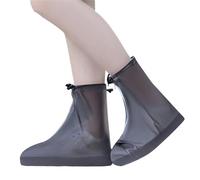 JCXIOC Rain Shoe Covers Rain Boot Covers Waterproof Reusable Shoe With Full-length Zipper For Men Women Slip For Outdoor For Ultimate(Coffee,L)