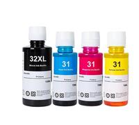 JCxYGAP 4pcs Ink Bottles Compatible With 31 32XL Refill Dye Ink Suitable For 7301 6001 7602 5101 7001 551 651 455 457 450 Printer Fil