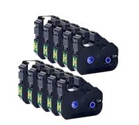 JCxYGAP Ink Ribbon Cartridge 5 10PCS LB-200BK MK-RS100B Compatible With ID Printer M-11C M-1STD M-1PRO Mk1000 Mk2000 Mk1500 MK2500(LB-200BK 10PCS)