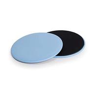 JCYOYO Dual Sided Gliding Discs Core Sliders Ultimate Core Trainer Gym, Carpet and Hard Floor Exercise Gliding Discs Double Home Abdominal & Total Body Workout Equipment for use on ALL Surfaces (BULE)