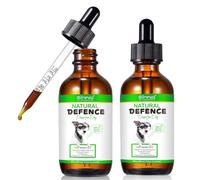 JCZQDRPC 2 Pack Cat Antibiotics, Antibiotics for Cats, Natural Herbal Drops for Infections, Chicken Flavor, Supports Immunity & Itch Relief