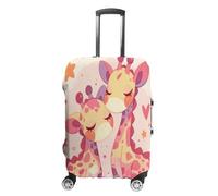 JCZVQPAB Giraffess Luggage Cover Deer Washable Suitcase Covers, Fashion Luggage Covers, Scratch Resistant Suitcase Protector, Giraffe Small, R2, M(22-24in), Suitcase cover