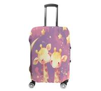 JCZVQPAB Giraffess Luggage Cover Deer Washable Suitcase Covers, Fashion Luggage Covers, Scratch Resistant Suitcase Protector, Giraffe Small, R8, S(19-21In), Suitcase cover