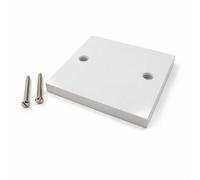 JD Brands 1 Gang Blank Plate White | Plastic Blanking Plate for Electrical Back Box | Cover for Unused Socket or Switch