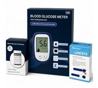 JD Brands Blood Glucose Monitor Kit | Digital Blood Sugar Testing Kit with Meter, Test Strips & 28G Lancets | Auto Coding Glucose Checker for Home Use
