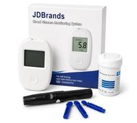 JD Brands Blood Glucose Monitor Kit with 50 Test Strips & Lancets