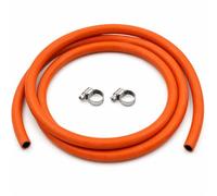 JD Brands LPG Gas Hose - 8mm Internal Bore for Butane & Propane with 2 Hose Clips - Ideal for BBQs, Heaters & Outdoor Appliances (5 Meter)