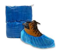 JD Brands Shoe Covers Disposable | 100 Pack | Waterproof Non-Slip Boot and Shoe Protectors | Universal Fit One Size | For Medical, Home, Construction, and Workplace Use