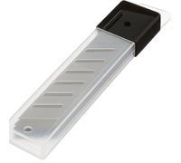 JD Brands Snap Off Blades 18mm, 10 Pack, Replacement Utility Knife Blades, Sharp Cutting Edge for DIY and Trade Use