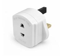 JD Brands Toothbrush Adapter Plug - UK 3-Pin Shaver Plug Adaptor for European to UK Conversion | Toothbrush & Shaver Charger Adapter