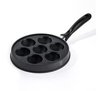 JD Europe Cast Aluminium Nonstick 7 Round Ball Danish Pancake Aebleskiver Pan