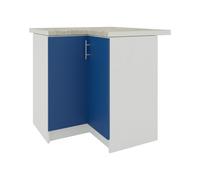Jd Greta Kitchen Base Corner Unit 800mm Cabinet With Doors 80Cm Navy Matt With Worktop