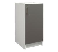 Jd Greta Kitchen Base Unit 400mm Storage Cabinet With Door Shelf 40Cm - Dark Grey Matt