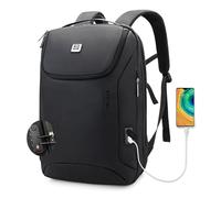 JD JODEBES Travel Laptop Backpack, Waterproof 15.6 Inch Business Laptop Rucksack Bag with USB Charging Port, Anti-Theft Carry on Backpack (Black-20193)