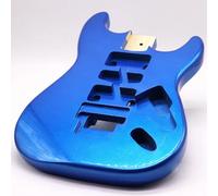 JD.Moon Electric Guitar Body For Fender ST Strat Guitar Accessory DIY Double Locking Tremolo Metal Blue Poplar Wood