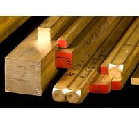 JD Multi Metals - Solid Brass Square Bar all Diameters and Lengths , Brass, 1" (25.4mm) x 40mm
