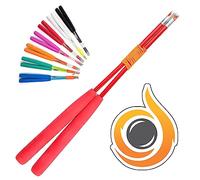 JD Pro Fibreglass Diabolo Handsticks, Fitted With Super Smooth String - Pro Diablo Sticks With Cascade Sticker (Red)