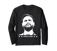 JD Vance 2028 Historic President Coming Soon Black & White Long Sleeve T-Shirt