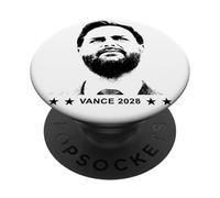 JD Vance 2028 Historic President Coming Soon Black & White PopSockets Adhesive PopGrip