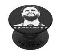 JD Vance 2028 Historic President Coming Soon Black & White PopSockets Adhesive PopGrip