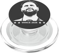 JD Vance 2028 Historic President Coming Soon Black & White PopSockets PopGrip for MagSafe