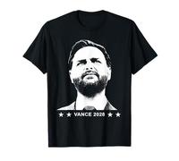 JD Vance 2028 Historic President Coming Soon Black & White T-Shirt