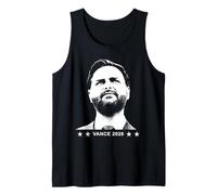 JD Vance 2028 Historic President Coming Soon Black & White Tank Top