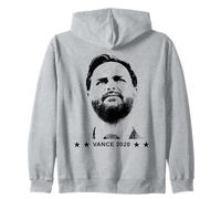 JD Vance 2028 Historic President Coming Soon Black & White Zip Hoodie