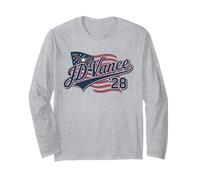 JD Vance 2028 Patriotic Democrat US Flag Republican Long Sleeve T-Shirt