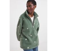 JD WILLIAMS Longline Borg Quarter Zip Fleece 28