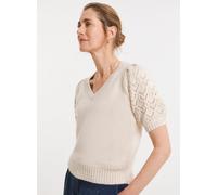 JD WILLIAMS Pointelle Short Sleeve Jumper 20-22