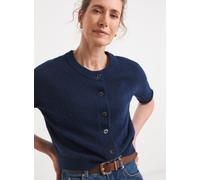 JD WILLIAMS Sheer Short Sleeve Cardigan Navy 16-18