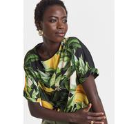 JD WILLIAMS Short Sleeve Boxy Top Tropical 28