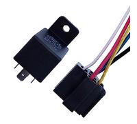 JD2912 4 Pin 5 Pin 40A Auto Car Relay DC 12V 24V 36V 48V with Mounting Hole Coil Power 1.8W Automobile Control Device with Line 1Pcs(5P 40A 48V Back Line)
